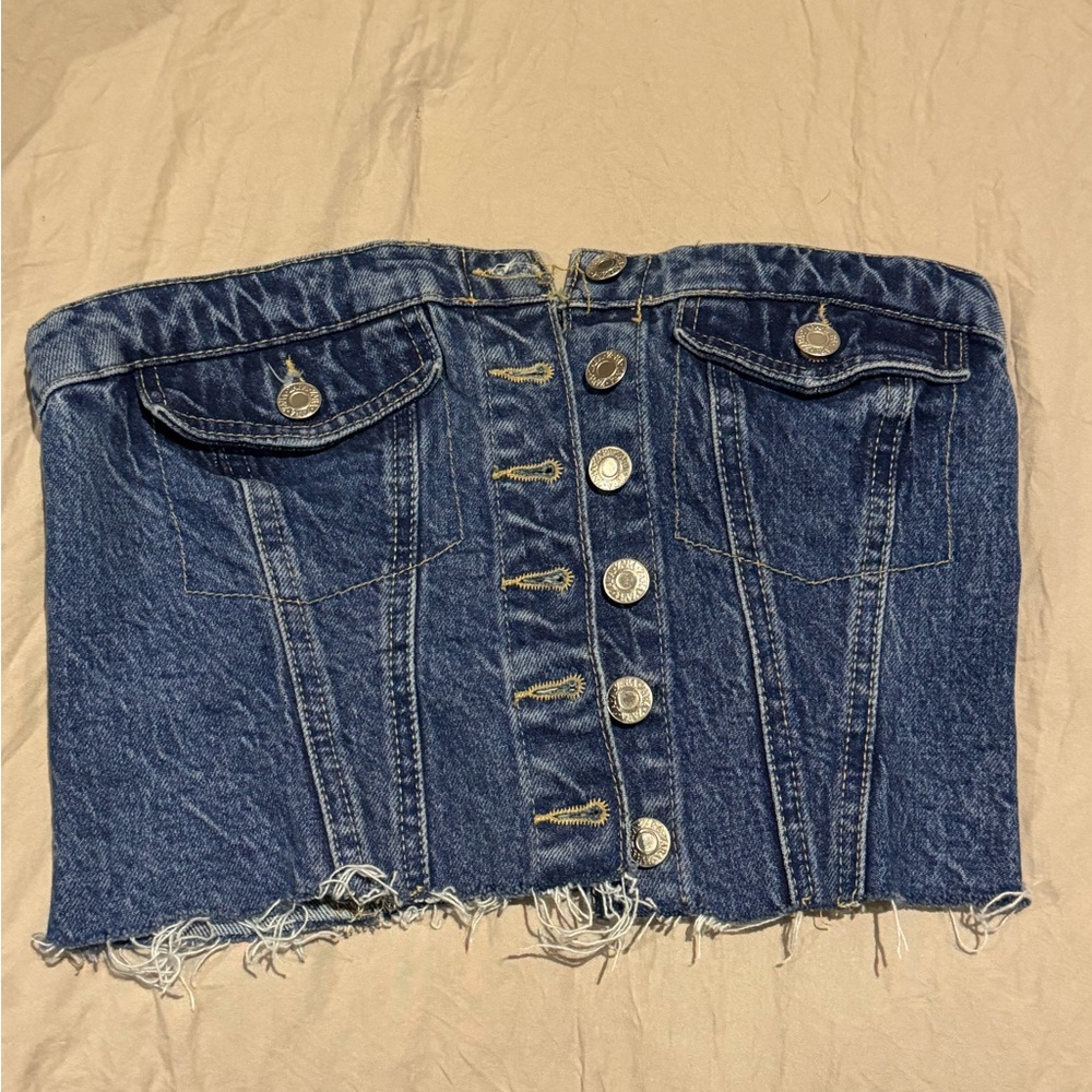 Zara Denim Top